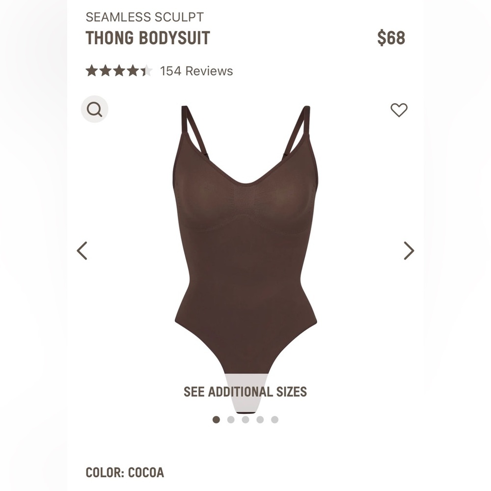 New Skims Sculpting Thong Bodysuit